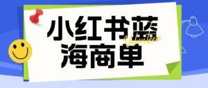 价值2980的小红书商单项目暴力起号玩法，一单收益200-300（可批量放大）-副业资源站
