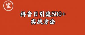 宝哥抖音直播引流私域的6个方法，日引流500+-副业资源站