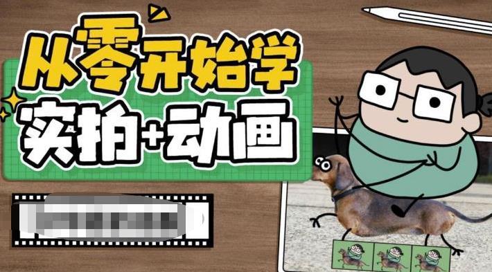 从零开始学实拍加动画，实拍加动画创意教程-副业资源站