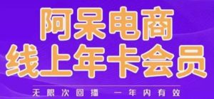 阿呆电商线上年会员，阿呆电商干货分享（更新中）-副业资源站