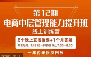 陈少珊·电商中层管理能力提升班,学习对象-电商公司各个岗位的主管,20人人以内的电商公司老板-副业资源站