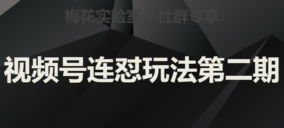 梅花实验室社群视频号连怼玩法第二期，实操讲解全部过程-副业资源站