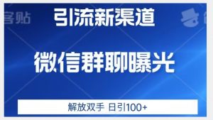价值2980的全新微信引流技术，只有你想不到，没有做不到【揭秘】-副业资源站
