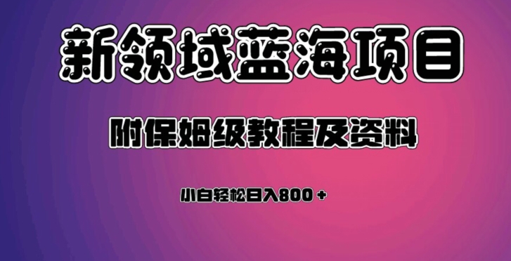 虚拟资源蓝海领域新项目，轻松日入800＋，附保姆级教程及资料-副业资源站