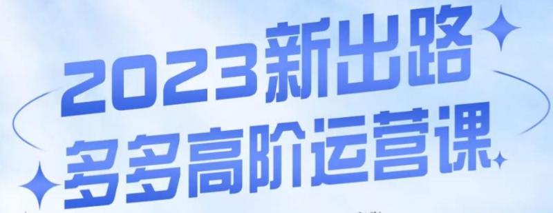 大炮·多多高阶运营课，3大玩法助力打造爆款，实操玩法直接亮出干货-副业资源站