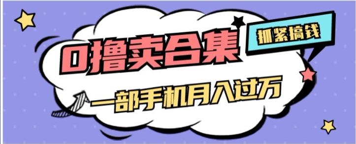 0撸项目月入过万，售卖全套ai工具合集，一单29.9元，一部手机即可【揭秘】-副业资源站