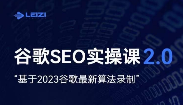 雷子·谷歌SEO 2.0实战课，独立站询盘自由必备，基于2023谷歌最新算法录制-副业资源站