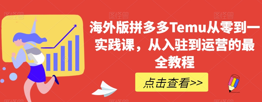 海外版拼多多Temu从零到一实践课，从入驻到运营的最全教程-副业资源站