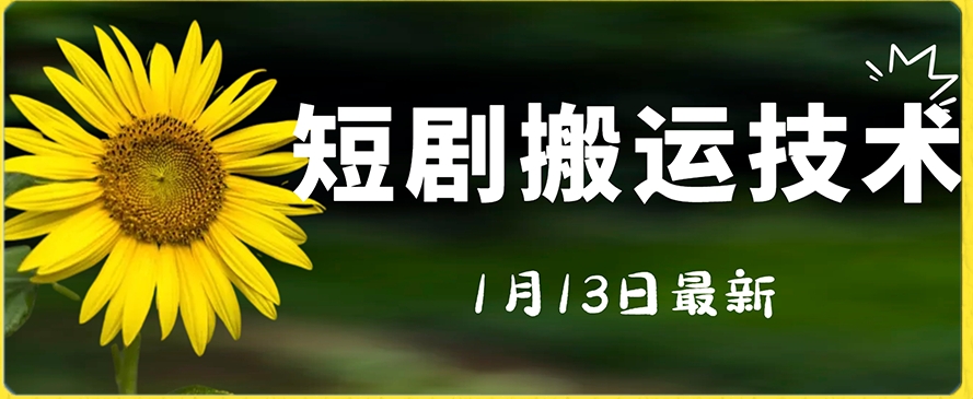 最新短剧搬运技术，电脑手机都可以操作，不限制机型-副业资源站