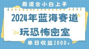 2024年蓝海赛道玩恐怖密室日入2000+,无需露脸,不要担心不会玩游戏,小白直接上手,保姆式教学【揭秘】-副业资源站