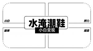 2024全新冷门水淹潮鞋无人直播玩法，小白也能轻松上手，打爆私域流量，轻松实现变现【揭秘】-副业资源站