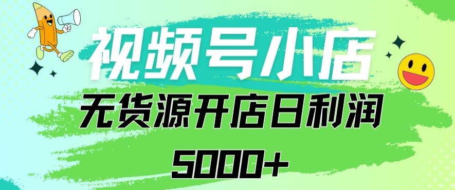 视频号无货源小店从0到1日订单量千单以上纯利润稳稳5000+【揭秘】-副业资源站