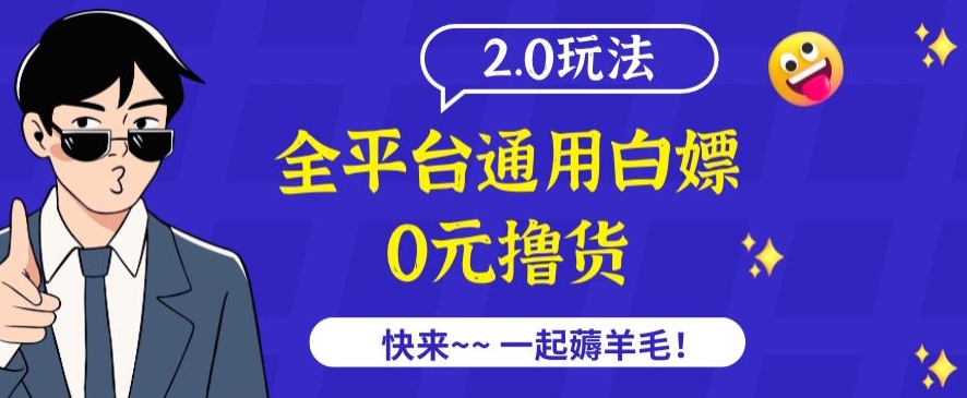 外面收费2980的全平台通用白嫖撸货项目2.0玩法【仅揭秘】-副业资源站