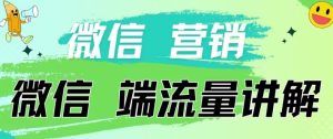 4.19日内部分享《微信营销流量端口》微信付费投流【揭秘】-副业资源站