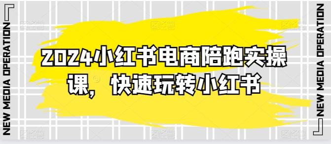 2024小红书电商陪跑实操课，快速玩转小红书，超过20节精细化课程-副业资源站