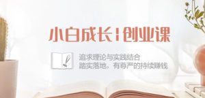 小白成长创业课:追求理论与实践结合,踏实落地,有尊严的持续赚钱-42节-副业资源站