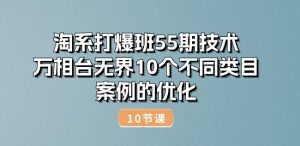 淘系打爆班55期技术：万相台无界10个不同类目案例的优化(10节)-副业资源站