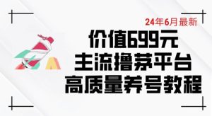 6月最新价值699的主流撸茅台平台精品养号下车攻略【揭秘】-副业资源站