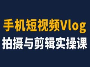 手机短视频Vlog拍摄与剪辑实操课,小白变大师-副业资源站