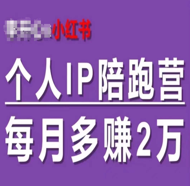 小红书IP速成营：60天双渠道变现秘籍，副业新风口，上班族宝妈兼职月增2万+-副业资源站