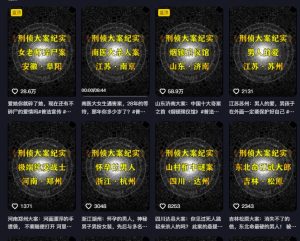 大案纪实解说课，2024年最新抖音大案教学教程-副业资源站