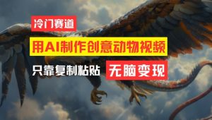 AI创意动物视频制作秘籍:轻松上手,月入破万实操揭秘-副业资源站