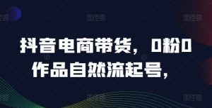 抖音电商带货秘籍:0粉0作爆火起号,20万+热销课程实战精髓-副业资源站
