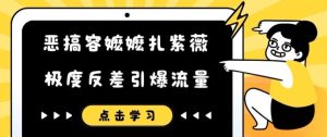爆笑反差!容嬷嬷扎紫薇神还原,恶搞短视频流量井喷-副业资源站