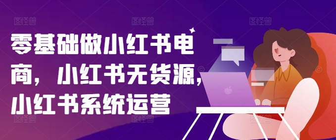 小红书电商爆火秘籍：零基础打造无货源店铺，系统运营速成法-副业资源站