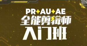 PR+AU+AE全能剪辑师入门班,剪辑入门必学课程-副业资源站