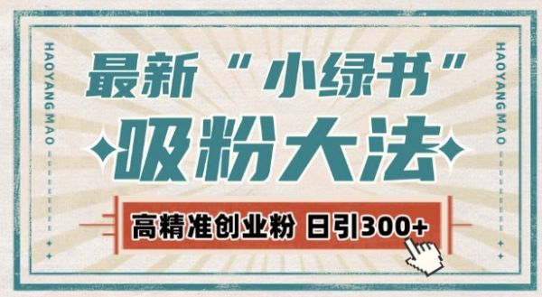 最新自动化“吸粉术”，小绿书激活私域流量，每日轻松吸引300+高质精准粉!-副业资源站