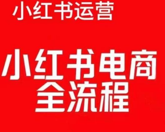 红薯电商实操课，小红书电商全流程-副业资源站