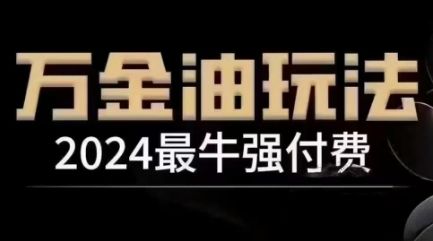 2024最牛强付费，万金油强付费玩法，干货满满，全程实操起飞（更新12月）-副业资源站