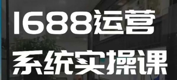 1688高阶运营系统实操课，快速掌握1688店铺运营的核心玩法-副业资源站