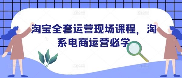 淘宝全套运营现场课程，淘系电商运营必学-副业资源站