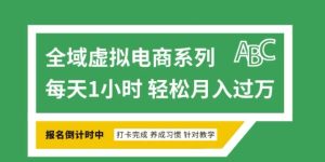 全域虚拟电商变现系列,通过平台出售虚拟电商产品从而获利-副业资源站