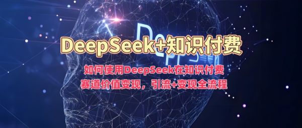 如何使用DeepSeek在知识付费赛道价值变现，引流+变现全流程-副业资源站