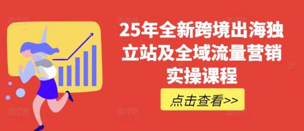 25年全新跨境出海独立站及全域流量营销实操课程，跨境电商独立站TIKTOK全域营销普货特货玩法大全-副业资源站
