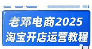 2025淘宝开店运营教程直通车，直通车，万相无界，网店注册经营推广培训视频课程-副业资源站