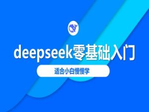 deepseek零基础入门-deepseek教程2025，适合小白慢慢学-副业资源站