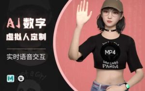 Ai数字人虚拟(智能体)实时语音交互特训营，​自行定制超写实角色AI数字人交互技术-副业资源站