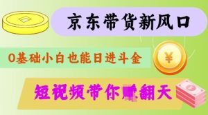 最新京东短视频带货代运营秘籍,轻松躺挣【揭秘】-副业资源站