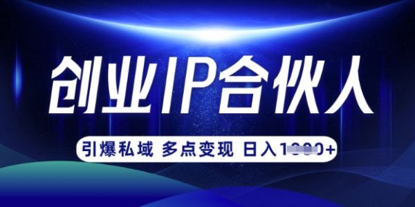 云帆·创业ip合伙人打造3.0，从0到1教你做网创，实现月入过W-副业资源站