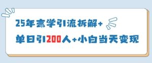 25年国学引流拆解+单日引200人+小白当天就能变现-副业资源站