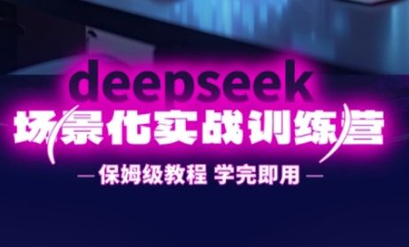 DeepSeek场景化实战训练营，保姆级教程，学完即用，手把手教你用DeepSeek提升效率-副业资源站