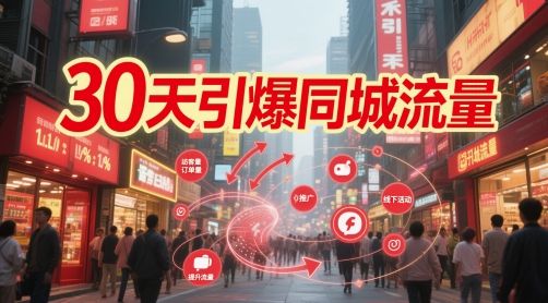 30天引爆同城流量:团购篇 认知篇 流量篇 来客篇 达人篇 老板人设IP篇 投流篇