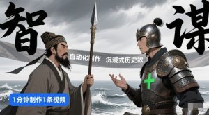 扣子工作流一键生成沉浸式历史故事，一天工作量，3分钟搞定-副业资源站