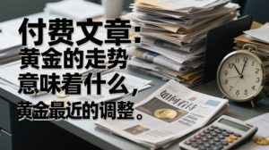 付费文章:黄金的走势意味着什么,如何看待黄金最近的调整-副业资源站