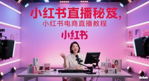 小红书直播秘笈，小红书电商直播教程-副业资源站