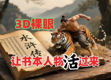 书本人物裸眼3D视频，新的玩法，流量超猛，保姆级教程-副业资源站